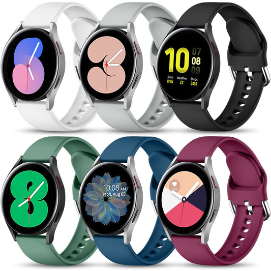 Lerobo 6 Pulseiras Compatíveis com Samsung Galaxy Watch (Cores diversas)