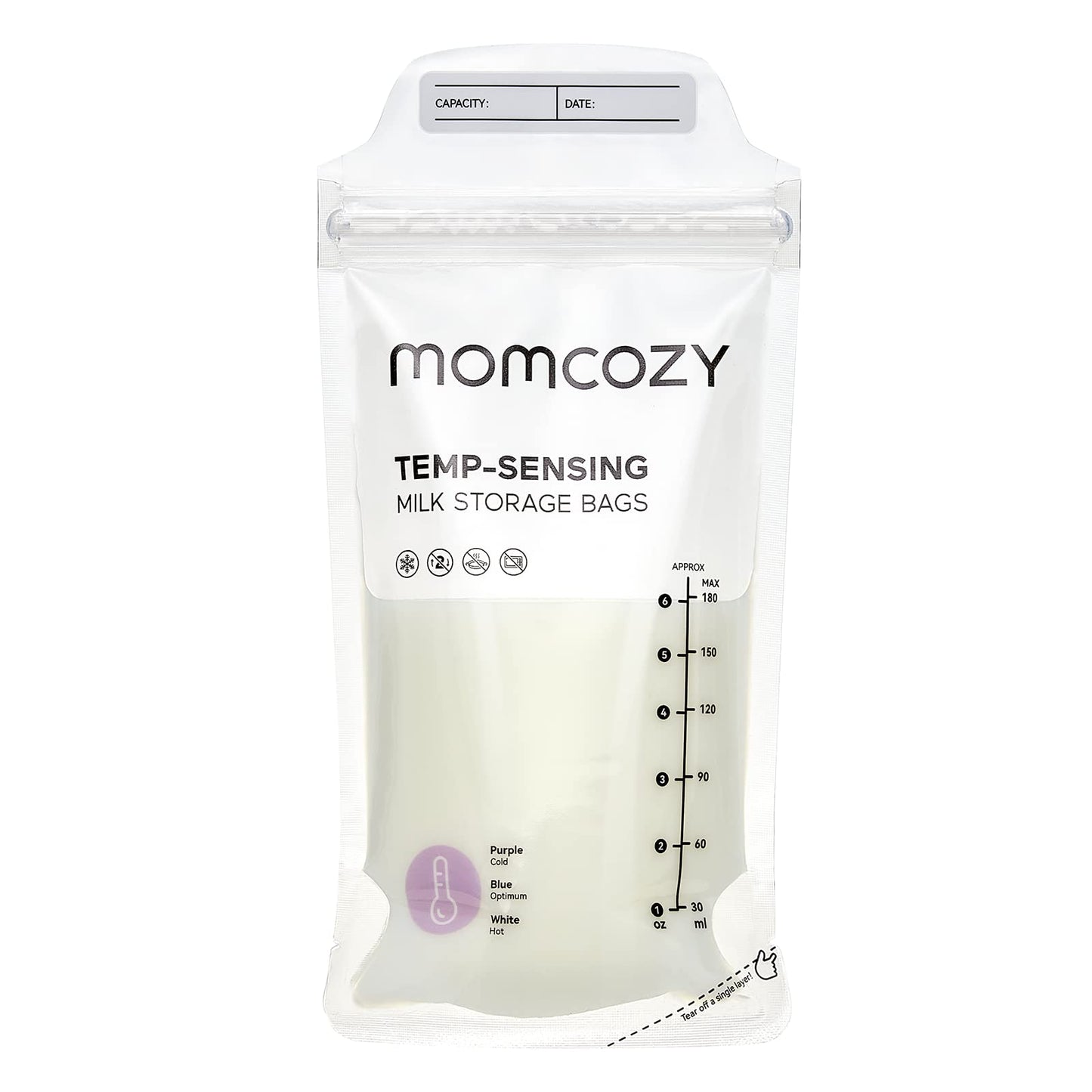 Momcozy Sacos Armazenadores de Leite Materno com 200 Unidades (6 Onças)