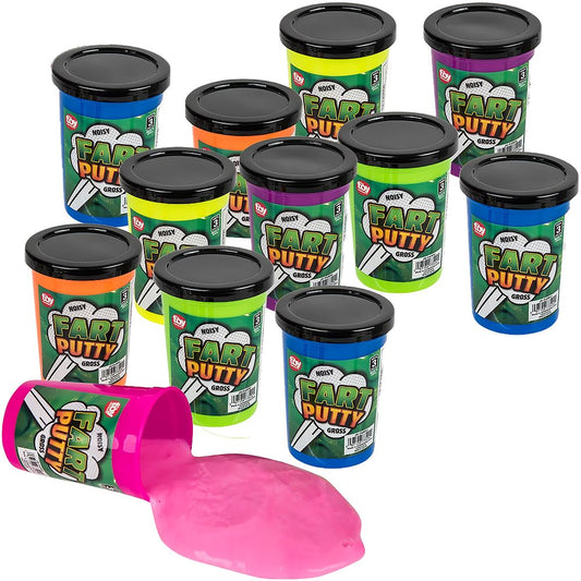 Rhode Island Novelty 3" Fart Putty Assortment (1 Dúzia) - Som Engraçado