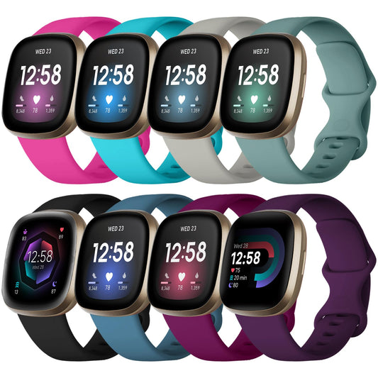 Lerobo 8 Pulseiras Compatíveis com Fitbit Versa 4/Sense 2 - (Cores Diversas)