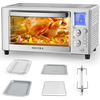 Secura Forno Smart com Fritadeira de Ar e Funções Automáticas 23 Quartos