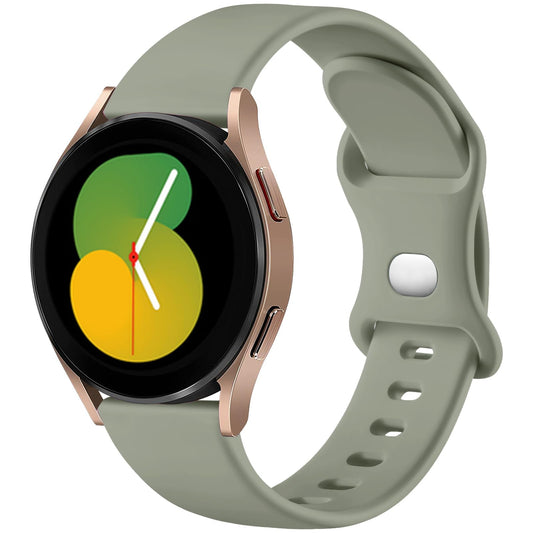 Lerobo Pulseira de Silicone para Galaxy Watch 7/6/5/4, 20mm (Verde Oliva)