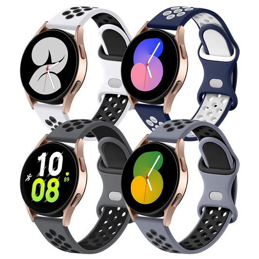 Lerobo 4 Pulseiras de Silicone para Galaxy Watch (Cores Variadas)