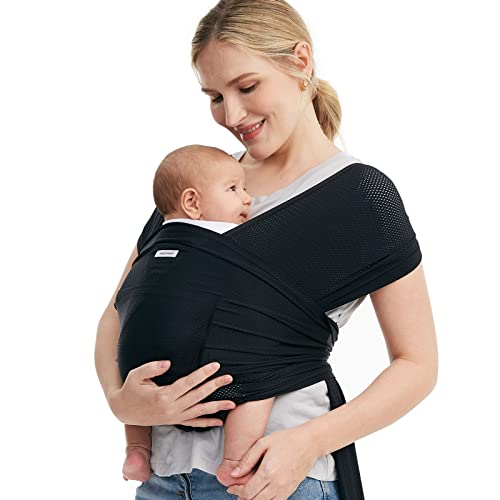 Momcozy Canguru de Bebê Ajustável, Fácil de Vestir, Suporte Ergonômico, Marrom, Plus