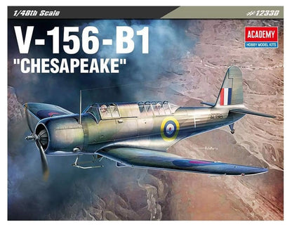 Academy ACA12330 V-156-B1 Chesapeake 1/48 - Kit de Montagem Detalhado