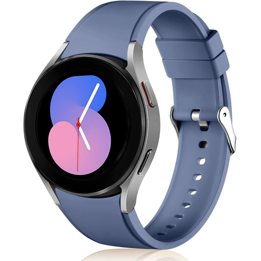 Lerobo Pulseira Esportiva com Design Sem Lacunas p/ Samsung Galaxy Watch (Azul Cinza)