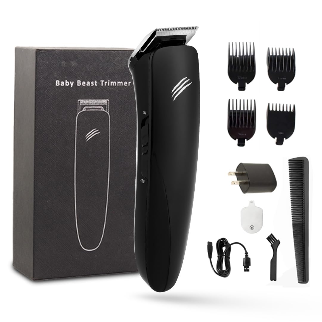 Trimmer Skull Shaver Baby Beast Sem Fio para Cabelo e Barba, Preto