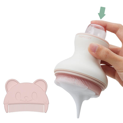 Momcozy Escova para Crosta Capilar com Borrifador para Bebês Rosa