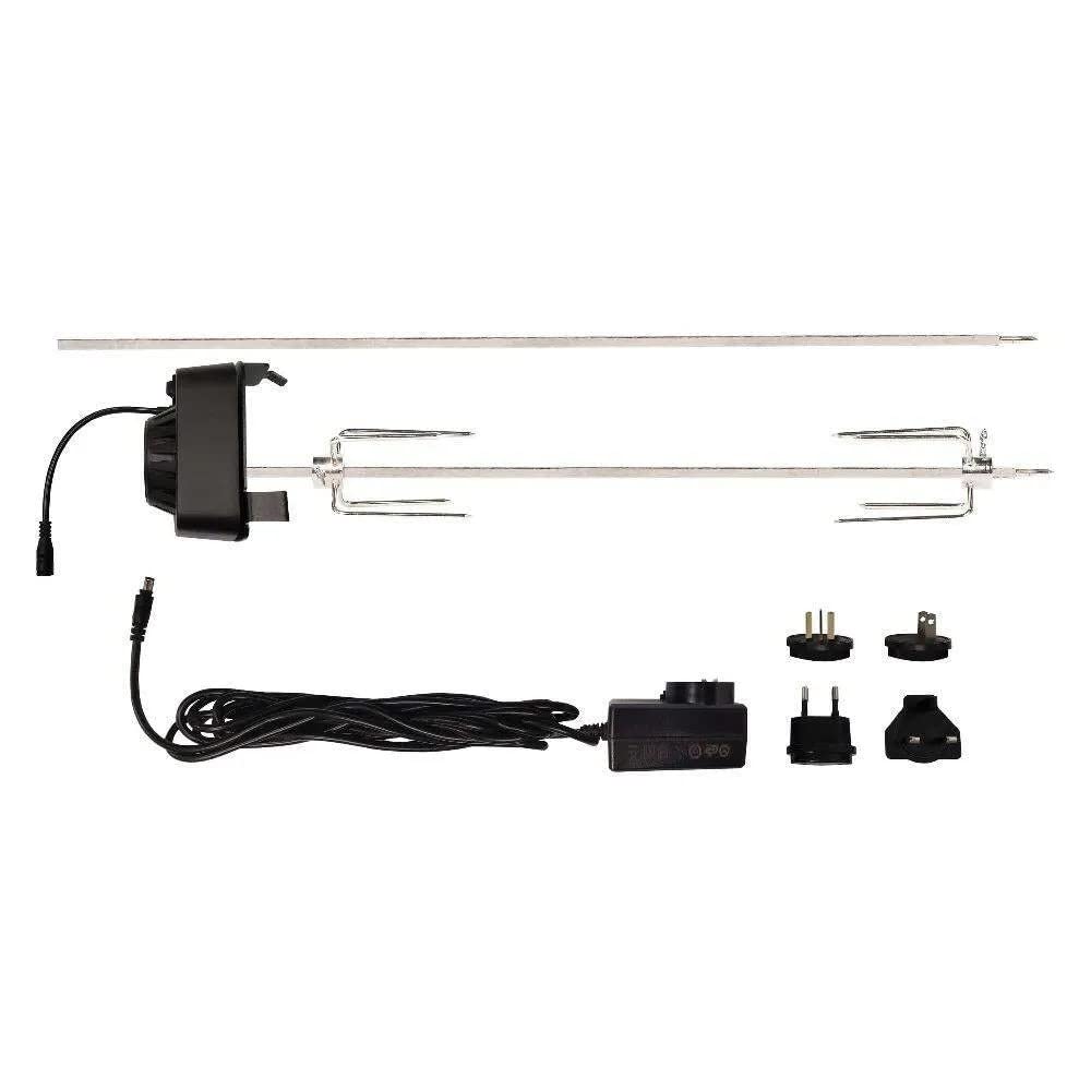 Masterbuilt Kit de Acessório Rotisserie para Gravity Series com Espetos em Aço Inox e Motor Elétrico