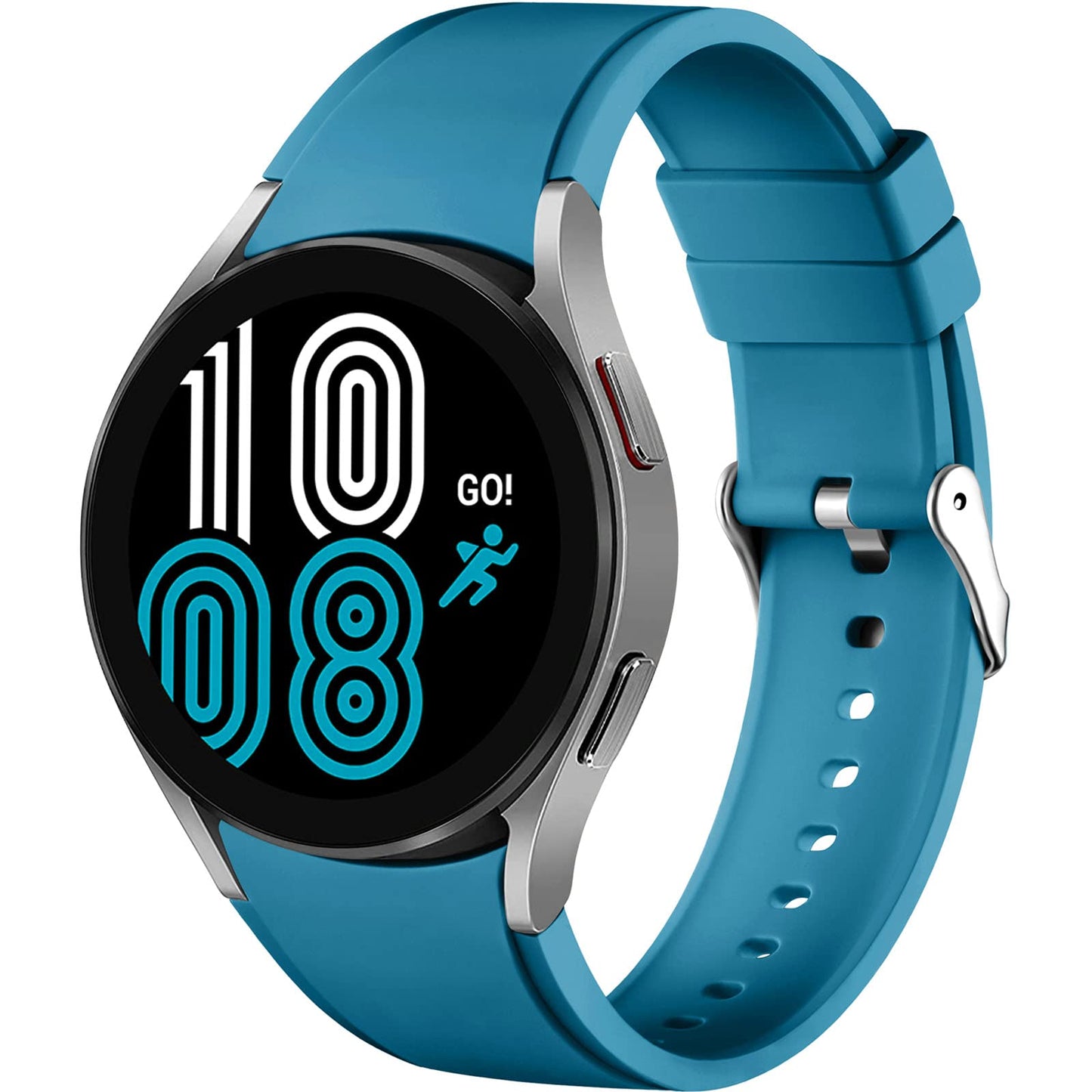 Lerobo Pulseira Silicone p/ Samsung Galaxy Watch (Azul Ardósia)