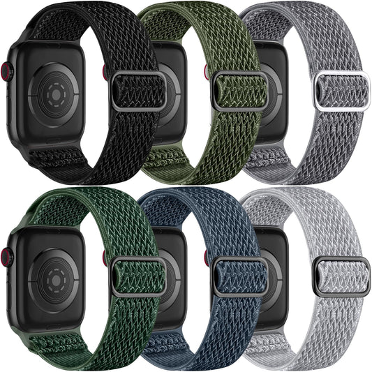 Lerobo 6 Pulseiras Trançadas de Nylon para Apple Watch Ultra 49mm