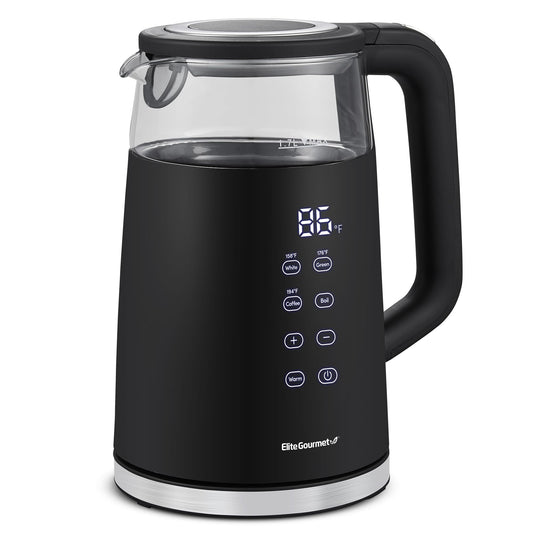 Elite Gourmet EKT8717 Chaleira Elétrica 1,7L Preto/Cinza