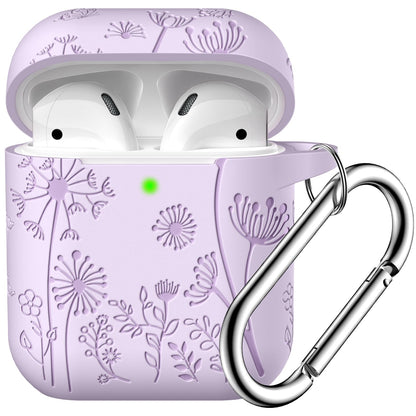 Capa Protetora Trançada Compatível com AirPods 1ª/2ª Geração (Lavanda)