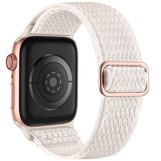 Lerobo Pulseira Solo Loop Elástica de Nylon p/ Apple Watch 38-49mm (Starlight)