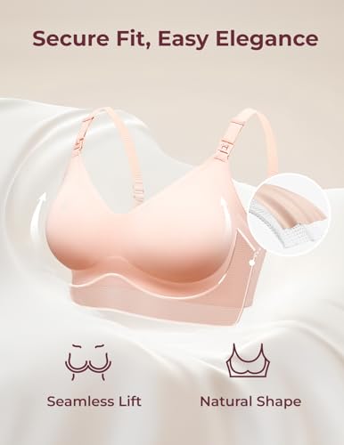 Momcozy Sutiã de Amamentação Sem Costura, Conforto Ultra, Para Gestante, Bralette