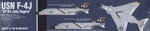 Academy 1/48 F-4J VF-84 Jolly Rogers - Modelo de Avião com Armas