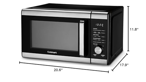 Micro-ondas 3 em 1 Cuisinart com AirFryer e Forno, Preto