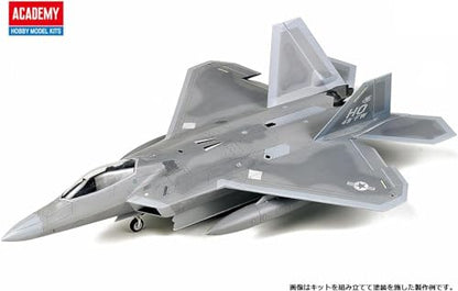 Academy F-22A Air Dominance Fighter 1/72 Modelo com Detalhes Premium