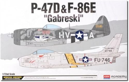 Academy ACA12530 P-47D & F-86E Gabreski Ltd Edt - Kit Detalhado 1/72