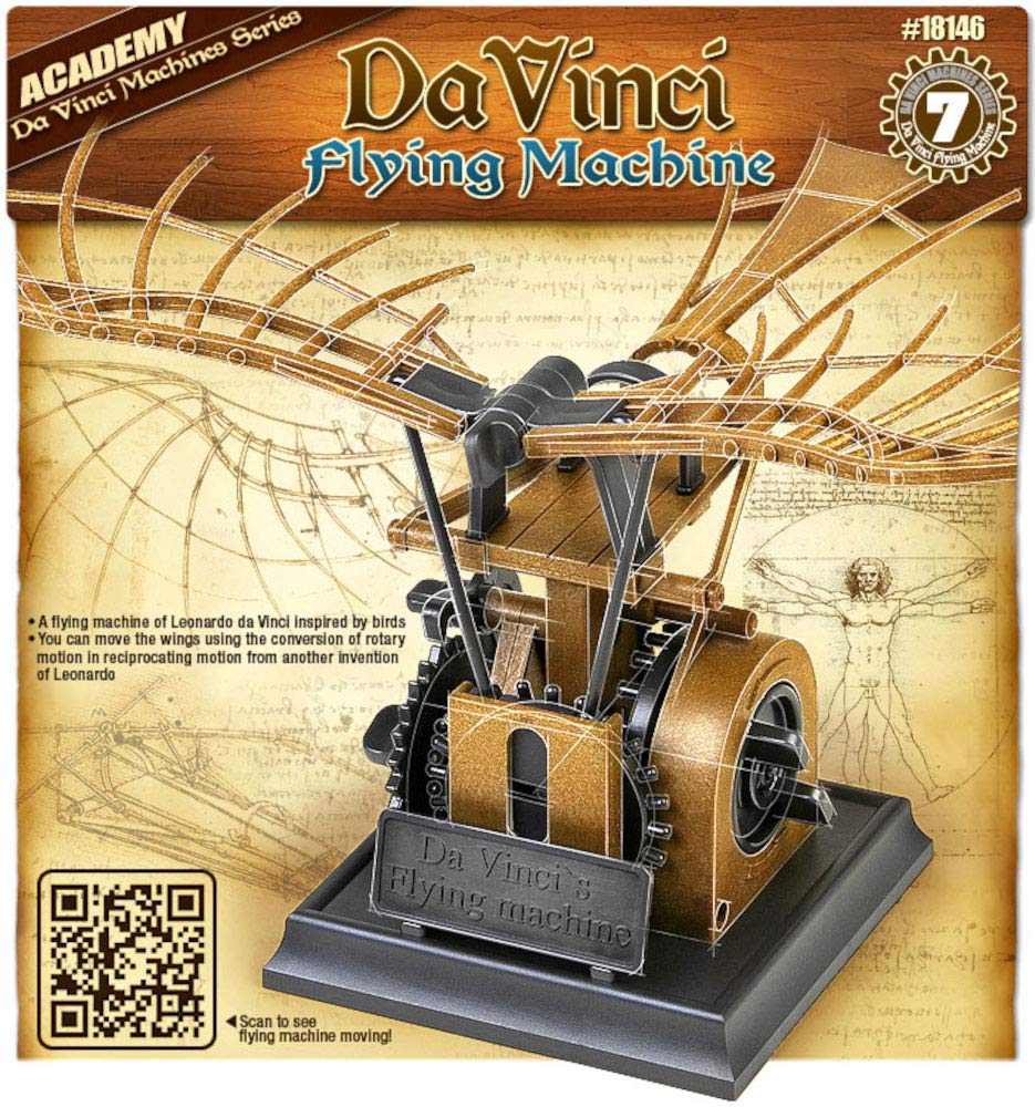 Academy Máquina Voadora de Da Vinci - Modelo de Montagem e Movimento