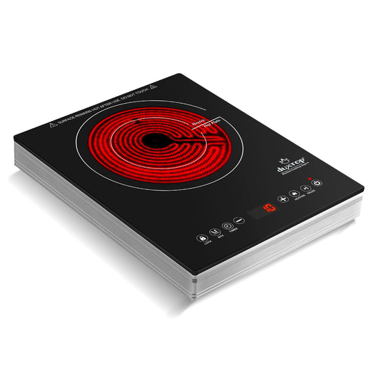 Duxtop Cooktop Elétrico Portátil 1600W com Controle Touch e Timer (Preto)