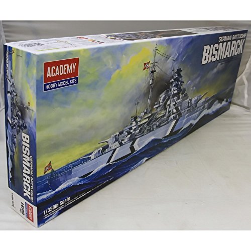 Academy Kit de Modelagem 1/350 Bismarck, Navio de Guerra Alemão (Marinho)