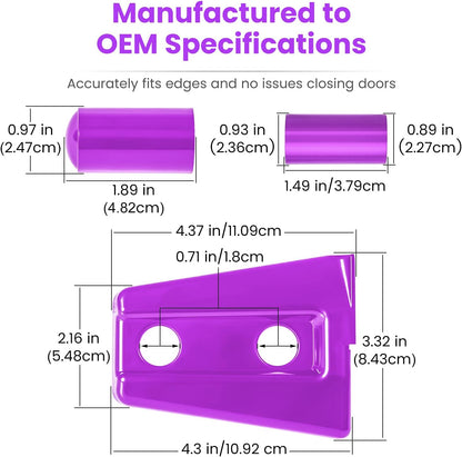 Acessórios Jeep Wrangler JK 8 peças (Roxo)