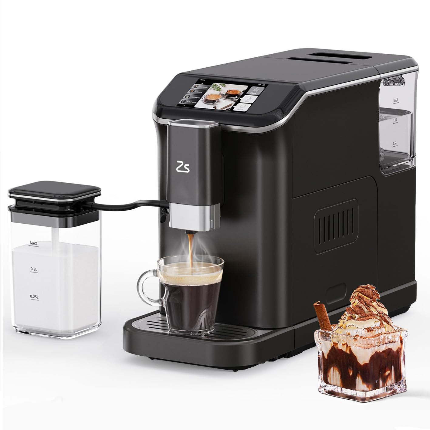 Takywep Máquina de Espresso Automática 20 Bar 1,5 Litros Preto