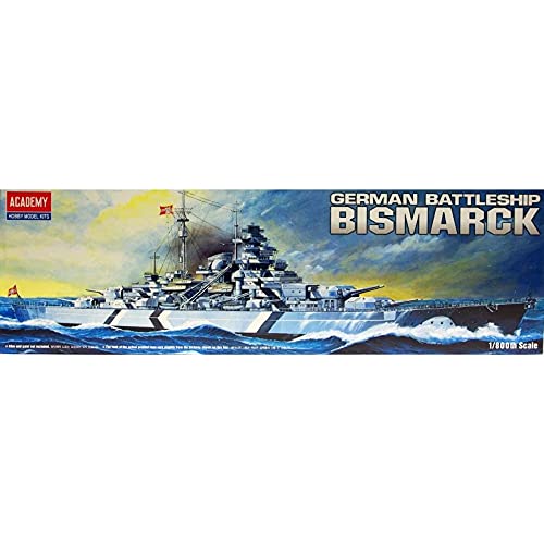 Academy Modelo Bismarck 1/800 - Navio Militar (Escala 1/800) Branco