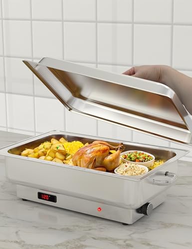 Takywep Réchaud Elétrico 9 Qt Aço Inox Prata com Controle de Temp