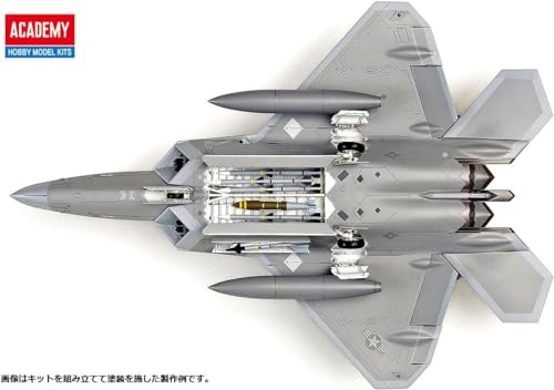 Academy F-22A Air Dominance Fighter 1/72 Modelo com Detalhes Premium