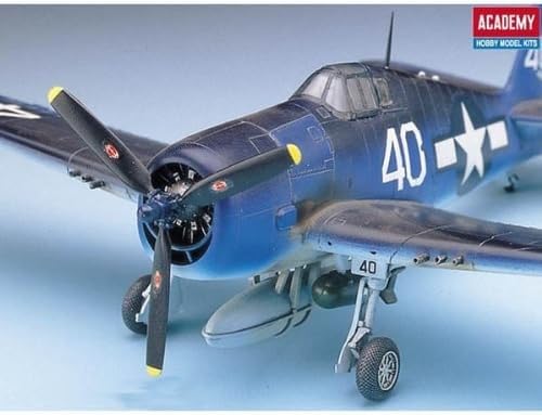 Academy 1/72 WWII F6F-3/5 U.S. Navy Fighter - Modelo de Montagem Militar