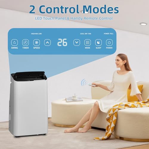 Takywep Ar-Condicionado Portátil 14.000 BTU 4 em 1 Branco