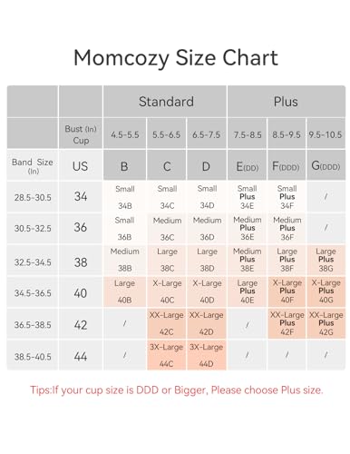 Momcozy Sutiã Amamentação Ultra Conforto Cinza Claro