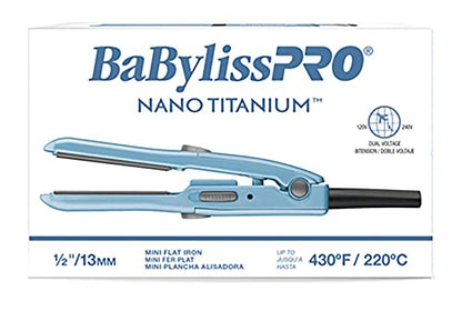 Mini Chapinha BaBylissPRO Nano Titanium 0,5" para Retoques