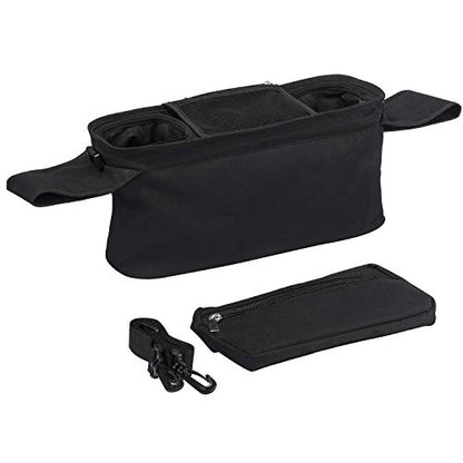 Momcozy Organizador Universal para Carrinho com Porta-copos Isolados e Bolsa Destacável - Preto