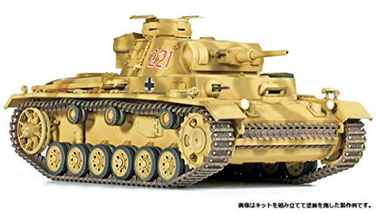 Academy 1/35 Panzer III AUSF.J North Africa - Kit de Montagem de Tanque