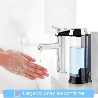 Secura Dispensador Automático de Sabão Líquido 17oz com Controle de Volume (Níquel Escovado)