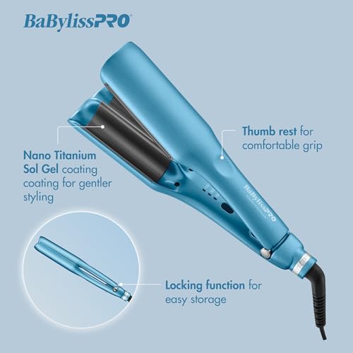 Modelador Compacto BaBylissPRO Nano Titanium Deep Waver