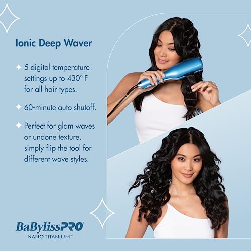 Modelador Ionic Deep Waver BaBylissPRO Nano Titanium