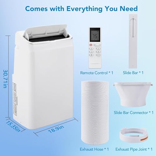 Takywep Ar-Condicionado Portátil 14.000 BTU 3 em 1 Branco