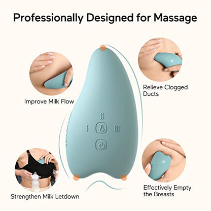 Momcozy Massager de Amamentação 2-em-1 com Aquecimento e Vibração