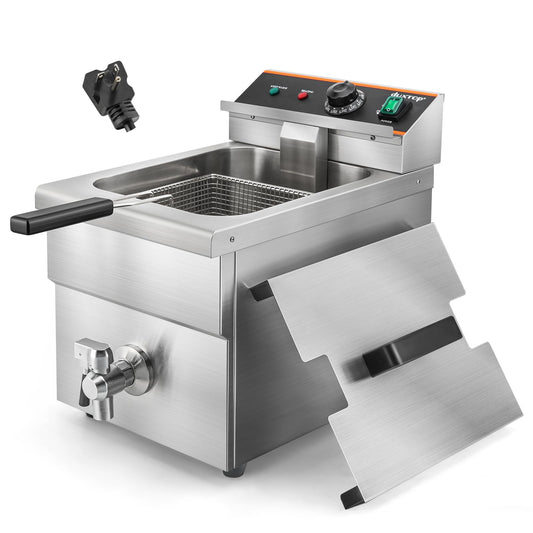 Duxtop Fritadeira Comercial Inox com Cesto 8.5L, 3000W, Fácil Limpeza