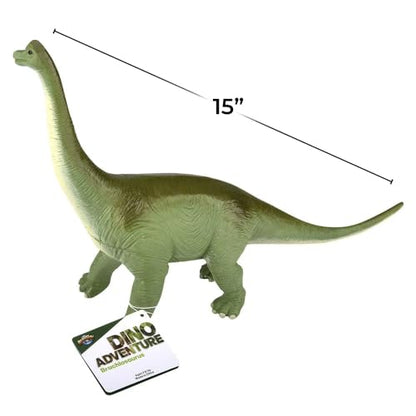 Rhode Island Novelty Brachiosaurus Grande de Toque Macio 15" (Verde)