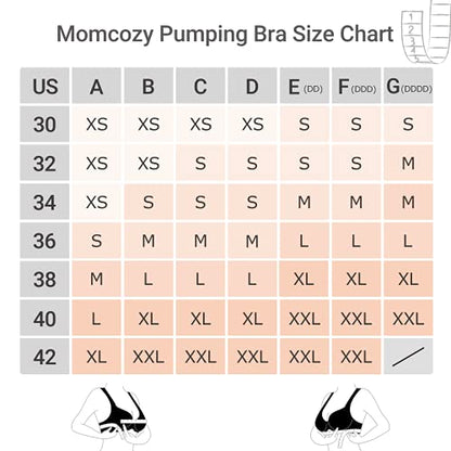 Momcozy Sutiã de Amamentação e Extração (2 Unid) Preto - Conforto Dia Todo