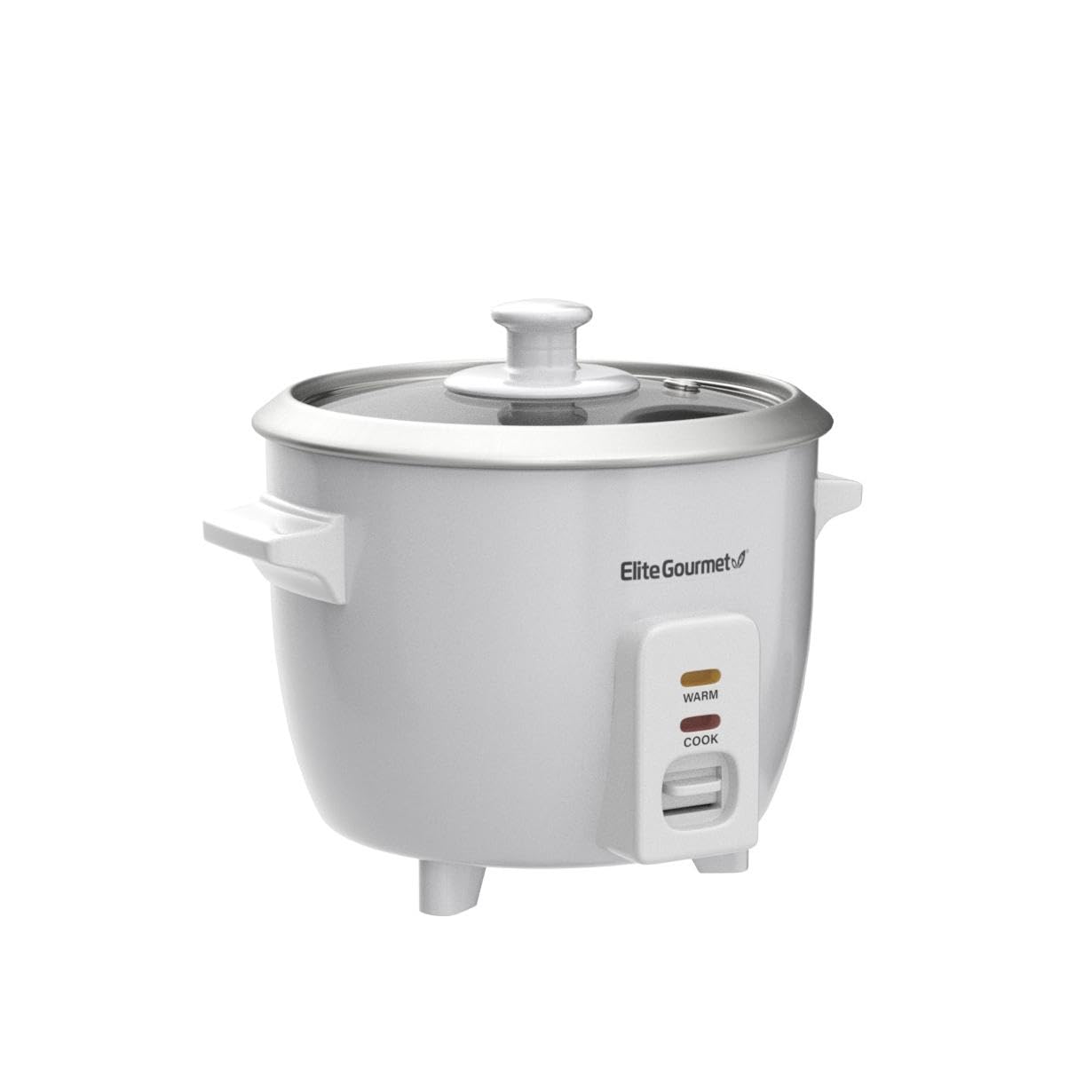 Elite Gourmet ERC-003 Panela de Arroz Elétrica 6-Cups Branco