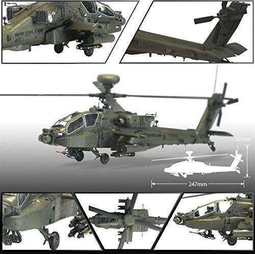 Academy 1/72 AH-64D Block II Early Version #12514 Helicóptero Militar