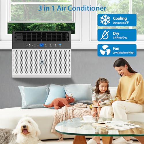 Takywep Ar Condicionado de Janela 6000 BTU U-Shaped Branco 350 Sq Ft