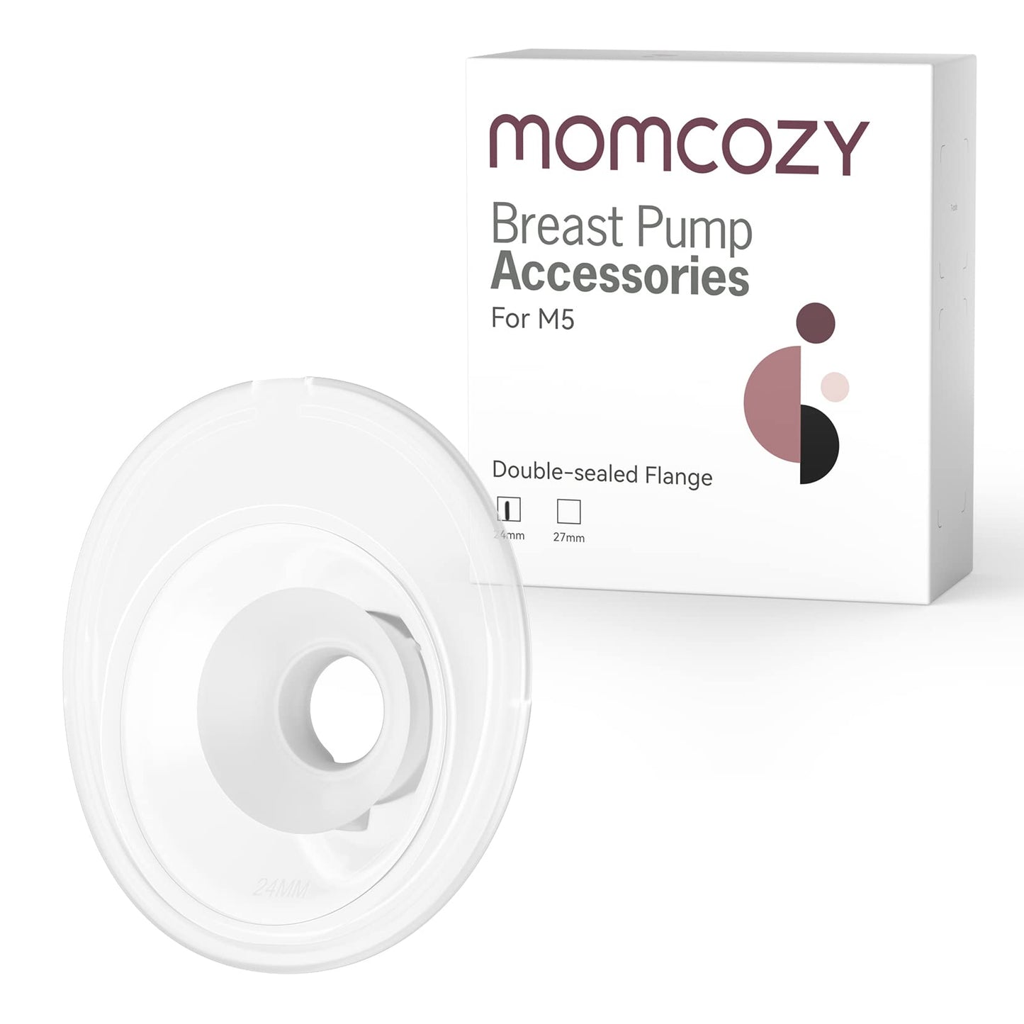 Momcozy Flange 24mm Dupla Vedação Compatível com Bomba M5 (1 Peça)