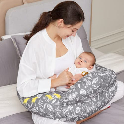 Momcozy Original Nursing Pillow, Almofada de Amamentação com Cerca de Segurança (Gazelle)